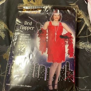 Red flapper dress